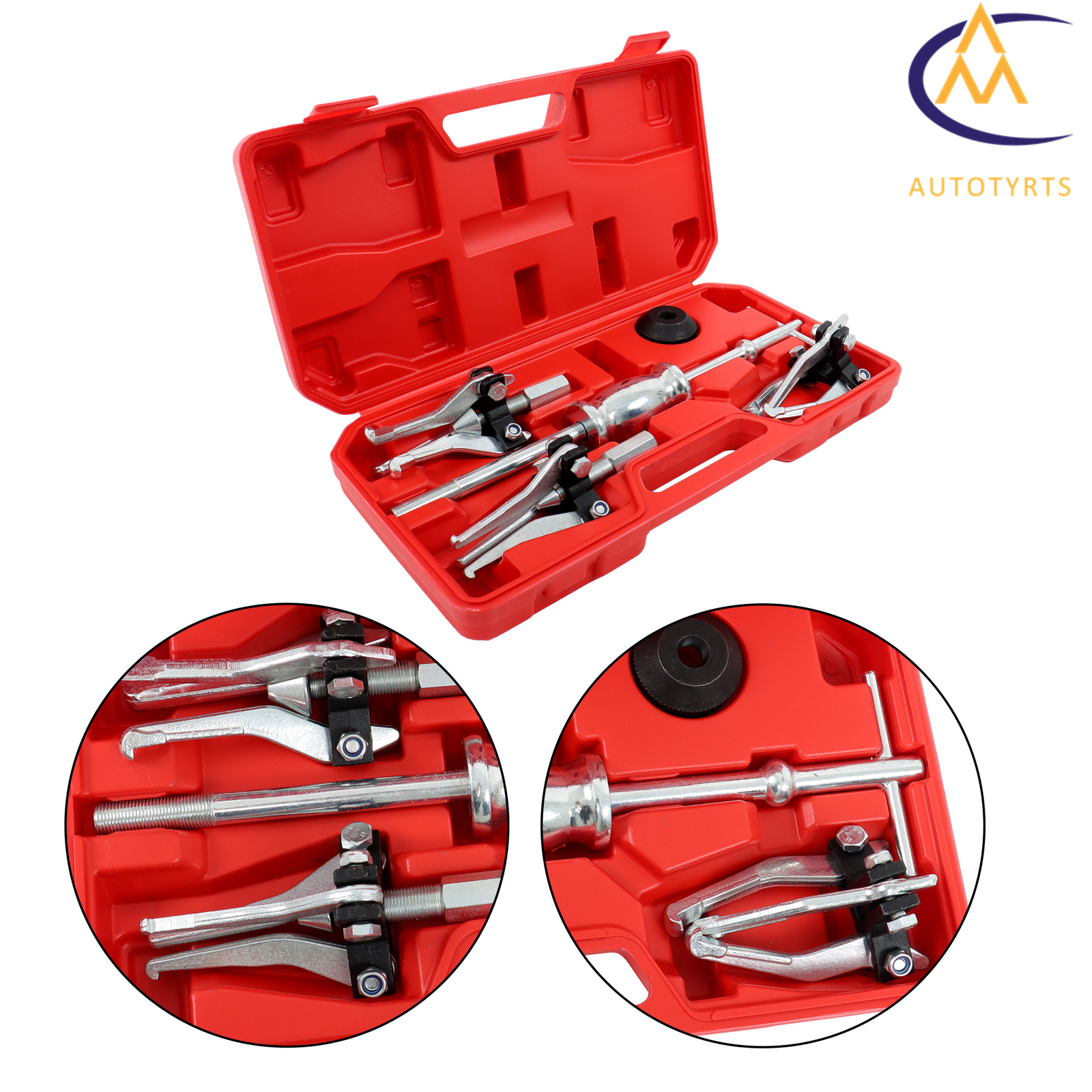 Universal Internal&External 3 Jaw Gear Bearing Slide Hammer Puller Set