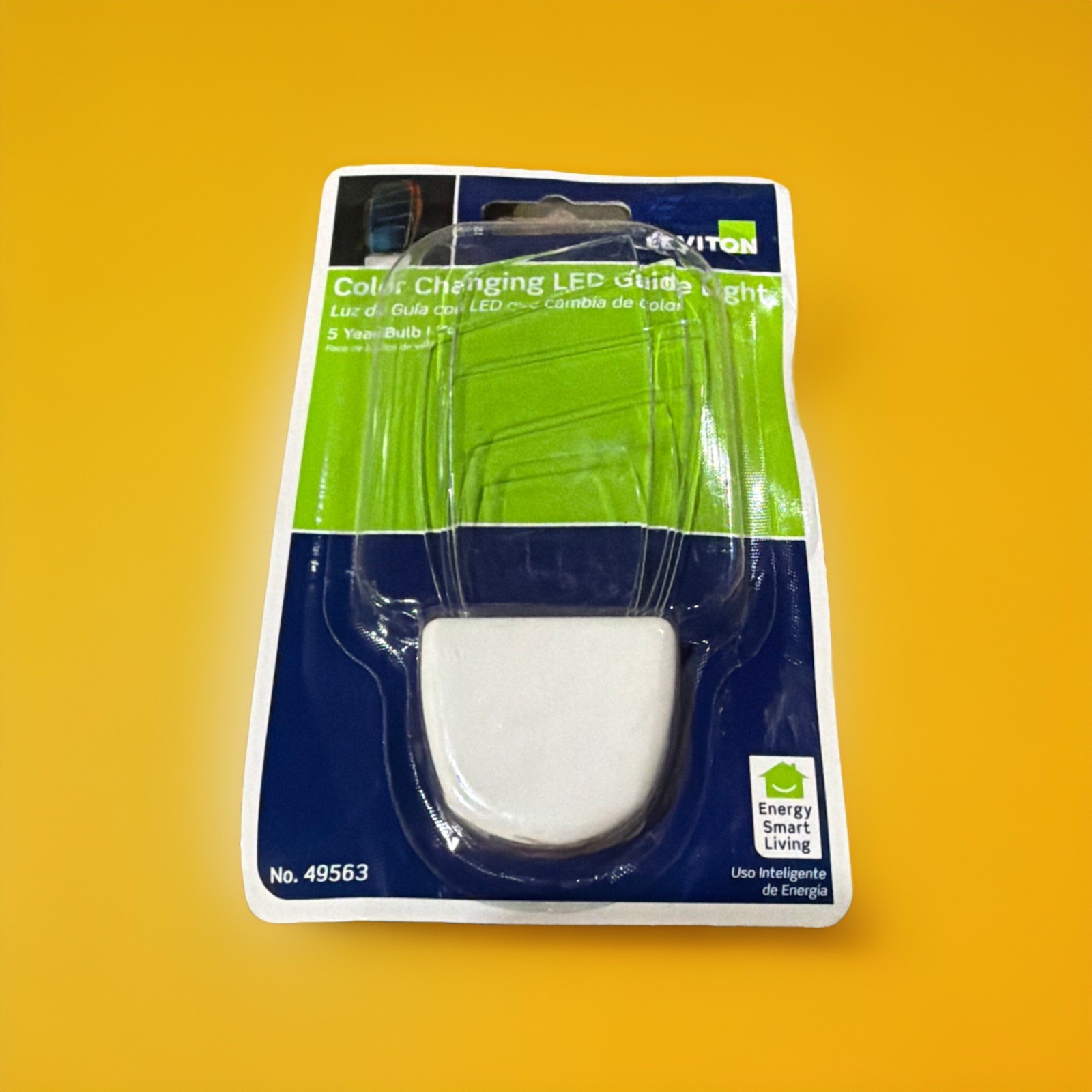 🔥1 Unit ~ Leviton 49563 Color Changing LED Guide Night Light Plug-In Energy🔥