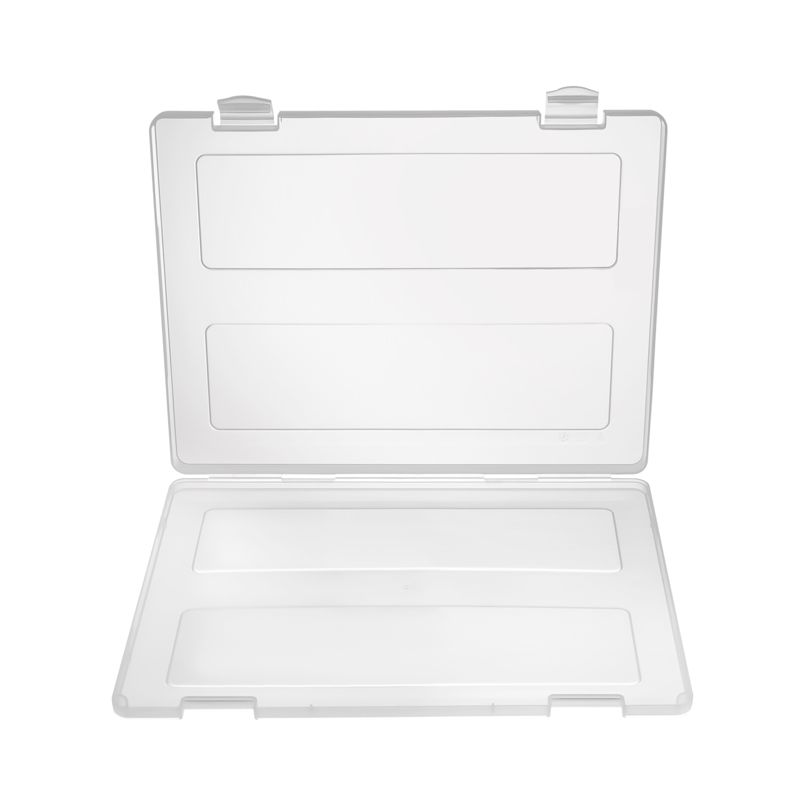 Transparent rectangular PP material portable data storage box 15 pieces NEW US