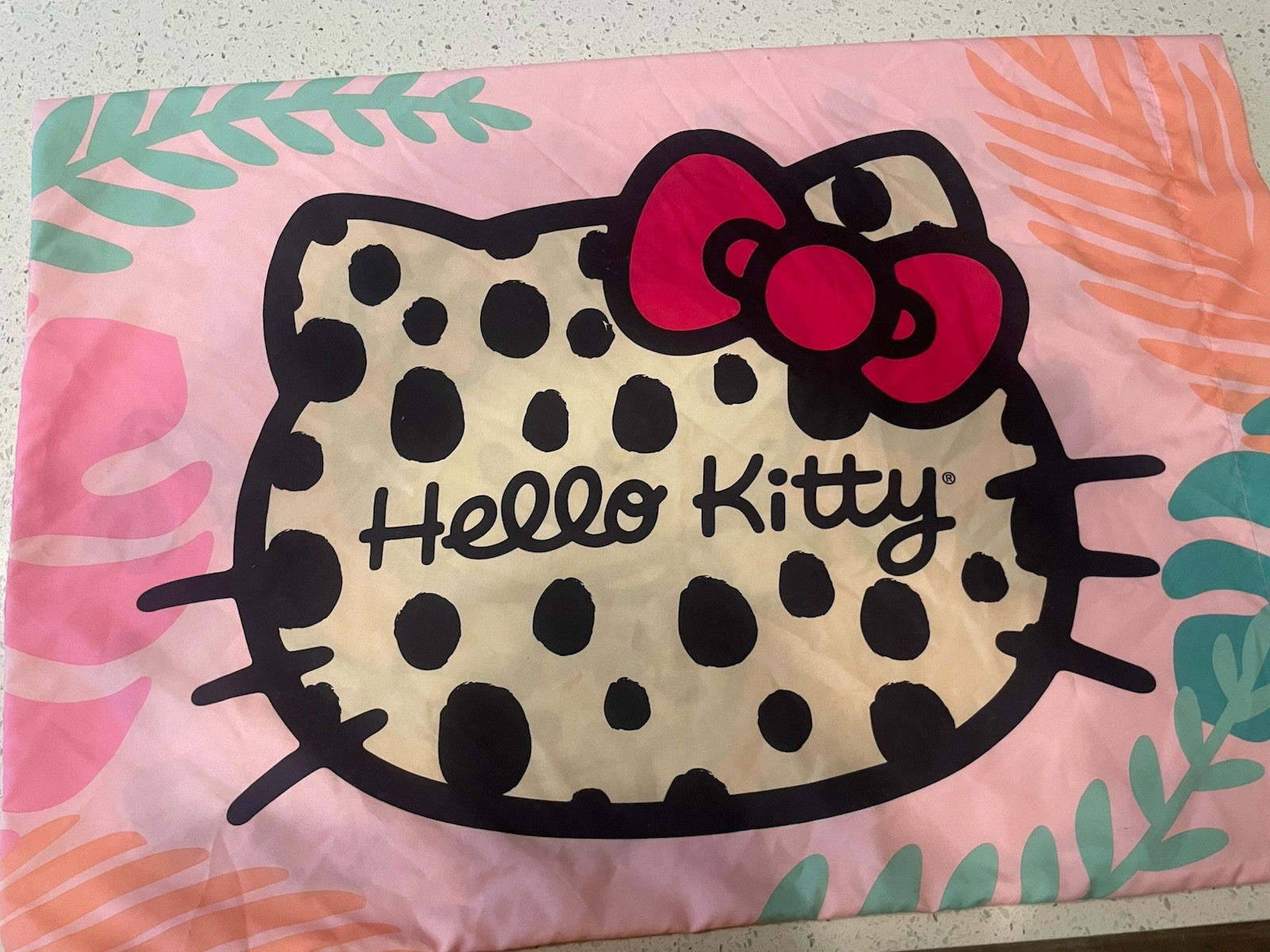 HELLO KITTY Cheetah Print Pillowcase 1 Piece