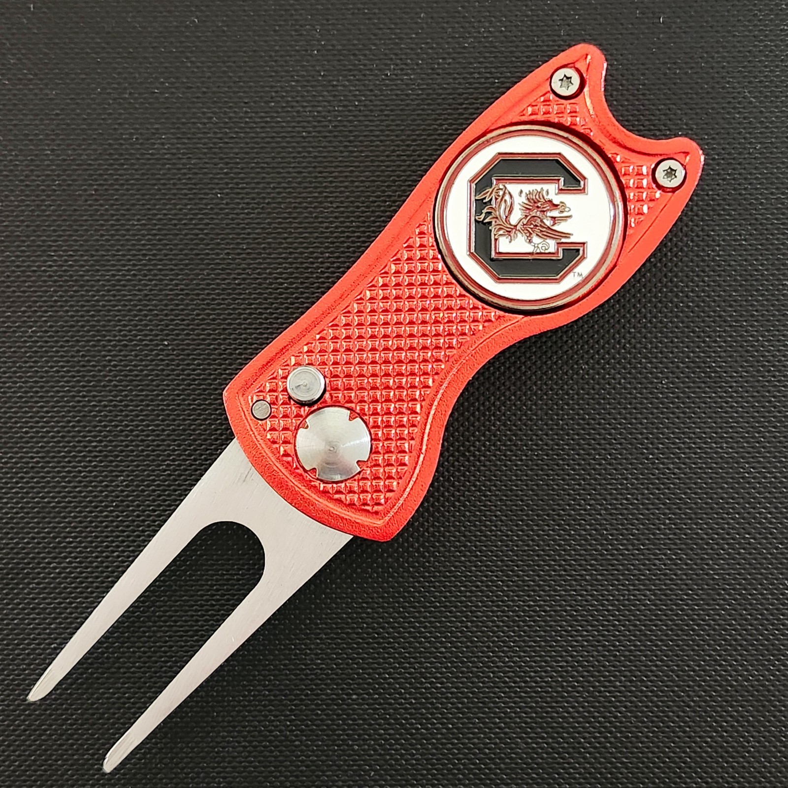 South Carolina Gamecocks Switchblade Divot Tool 2-Sided Golf Ball Marker