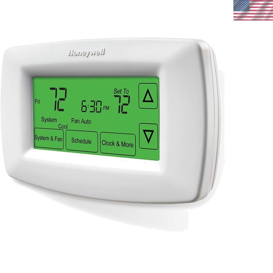 7-Day Programmable Touchscreen Thermostat, White