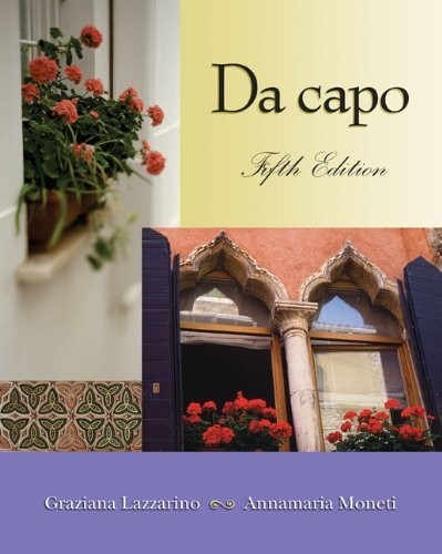 Da Capo: An Italian Review Grammar by Lazzarino, Graziana Mixed media product
