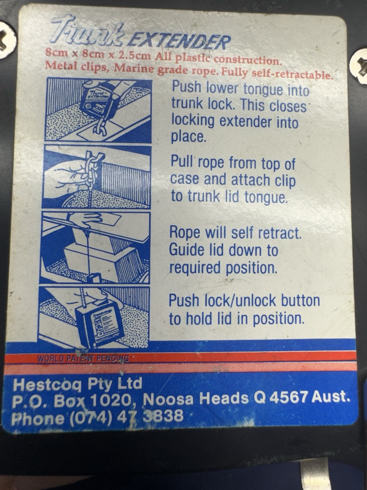 "The Original Vehicle Trunk Extender"