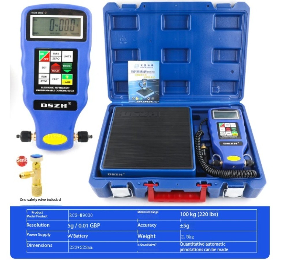 Electronic Scales for Refrigerant Charging in Air Conditioning Systems