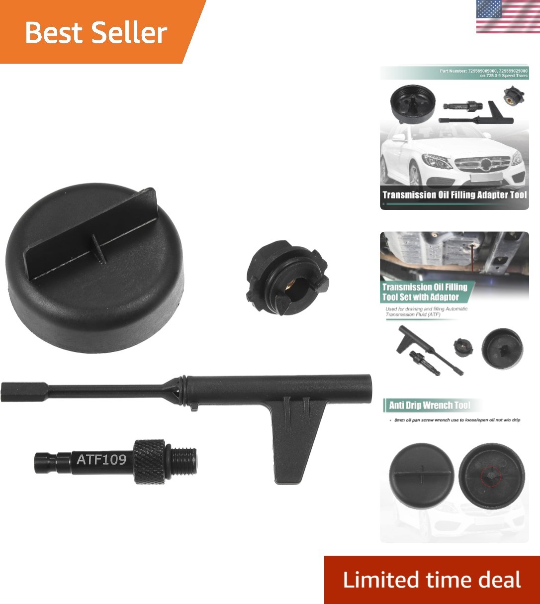 Essential Oil Change Tool Kit for 2015+ Mercedes Benz 9G-Tronic Transmissions