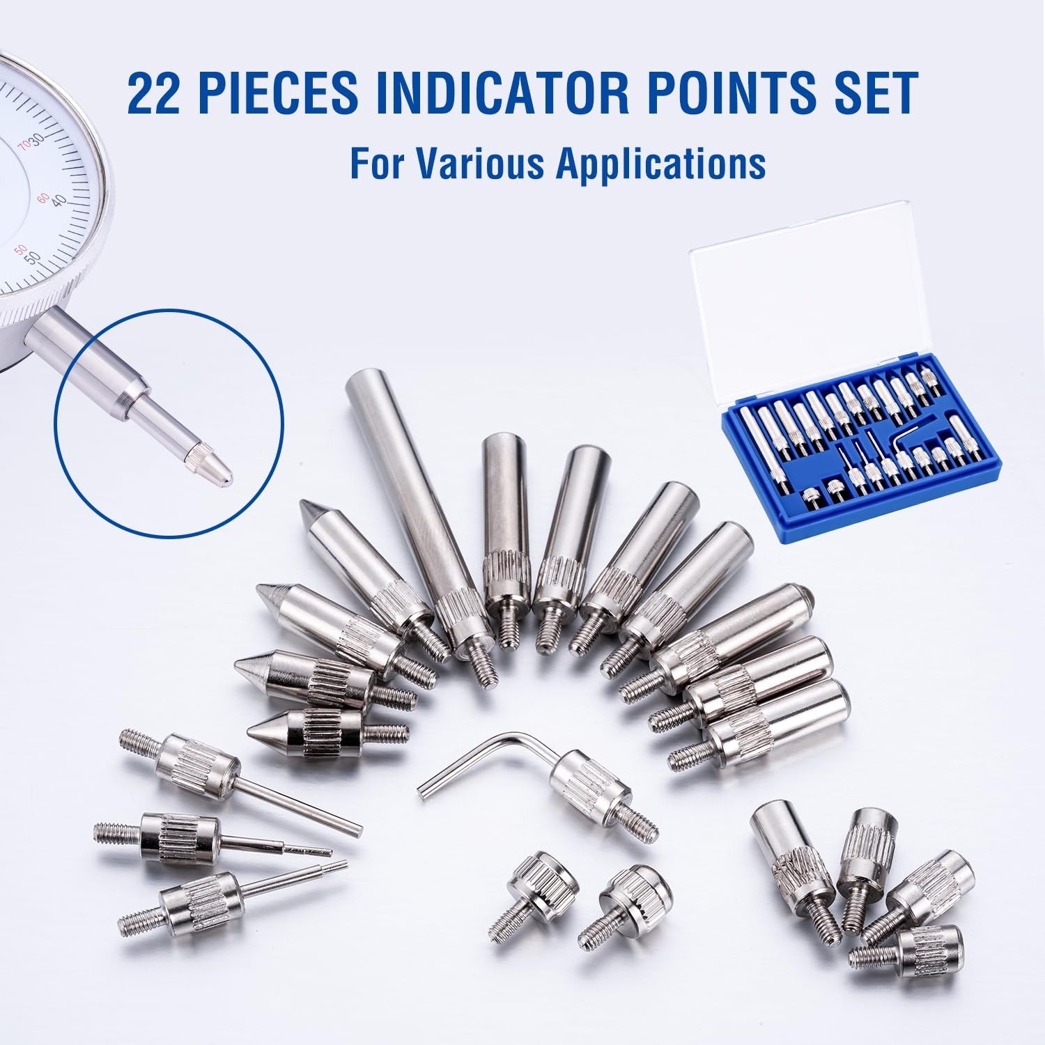 Versatile 0-1.0” Dial Indicator with Strong Magnetic Base for Engineering Use