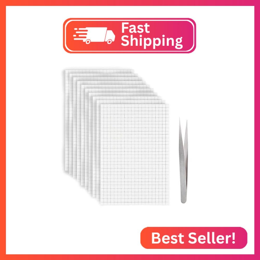 Motroce 6000 Double-Sided Adhesive Pads, 10 Sheets Foam Dots Adhesive Foam Squar
