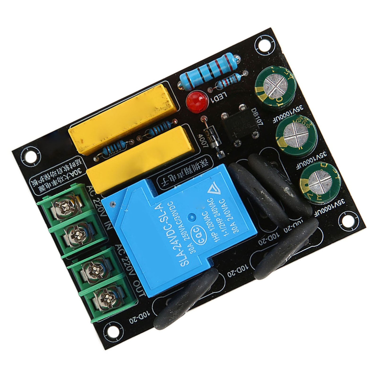 30A 6600W Soft Start Protection Module For Class A Amplifier Module AC 100V‑250V
