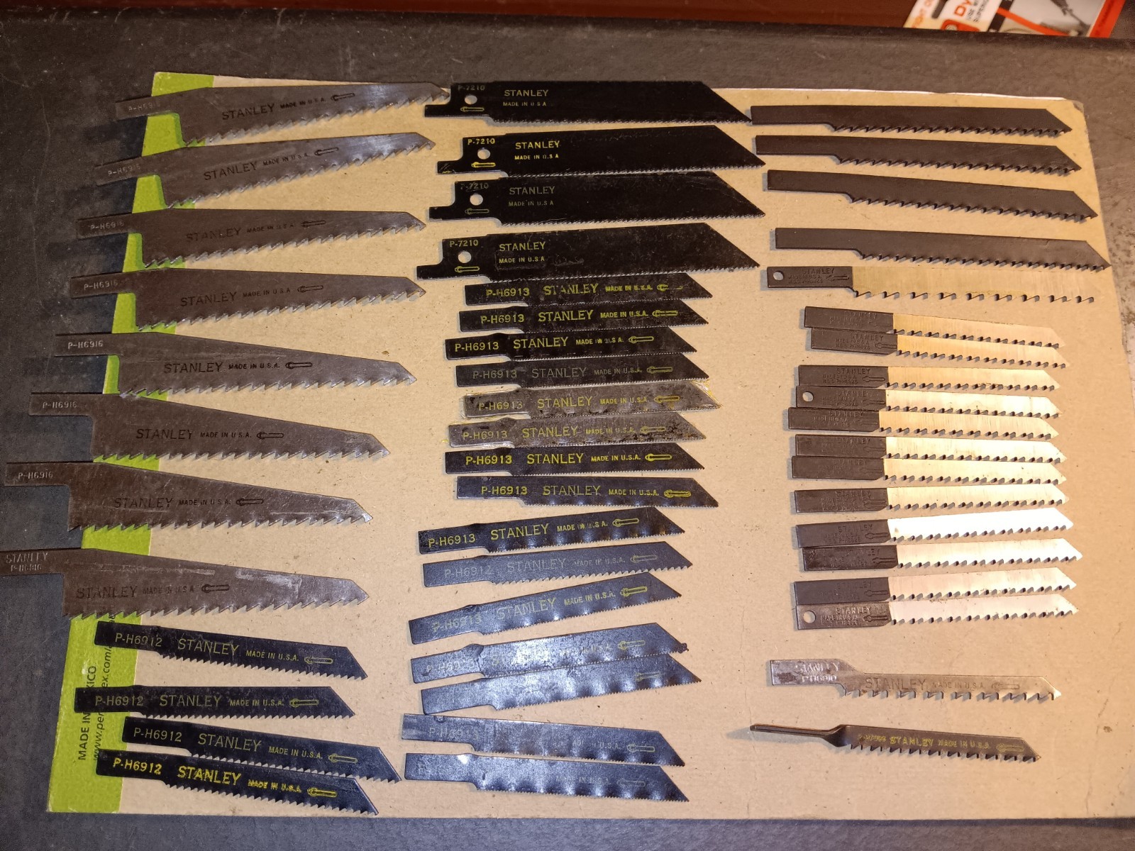 45 Mix Vintage Stanley Sabre Jig Saw Blade Lot Nos Out Of Box