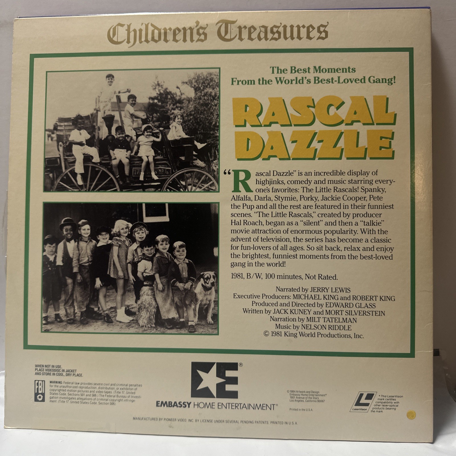 Rascal Dazzle Laserdisc LD