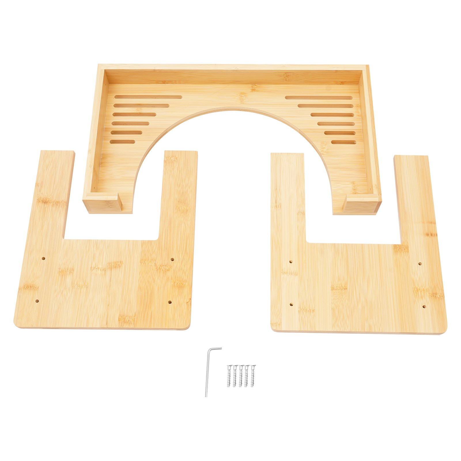 Bamboo Adjustable Toilet Stool, 7-9 Inches Bamboo Potty Stool, Poop Stool
