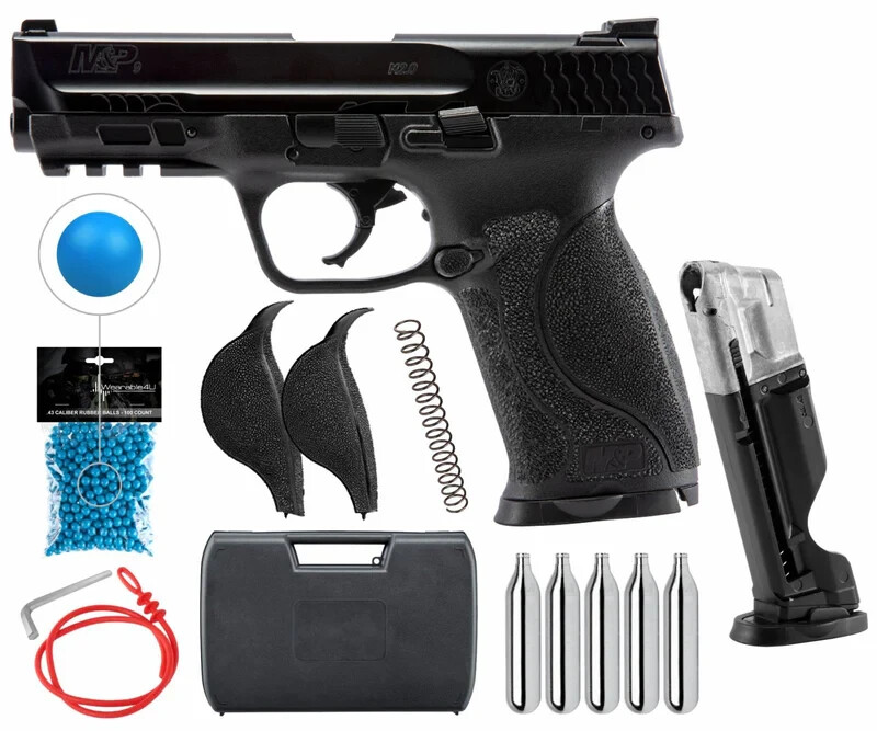 Umarex T4E S&W M&P9 M2.0 .43 Cal Black Paintball Pistol w/ CO2 &Paintballs & Mag