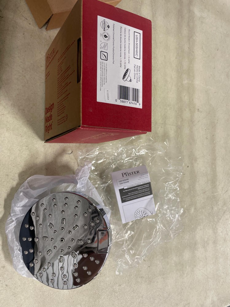 Pfister Modern Round 1.75 GPM Multi Function Shower Head USH-50SHWC