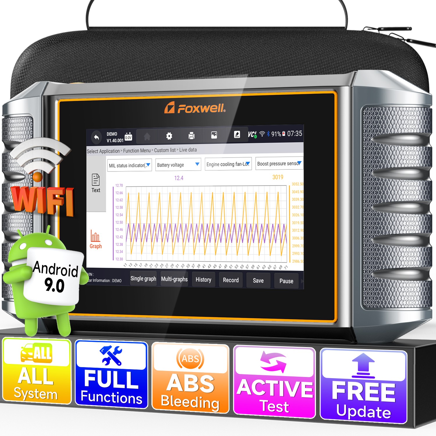 For MASERATI Bidirectional OBD2 Scanner Car Diagnostic Tool ECU Coding Oil Reset