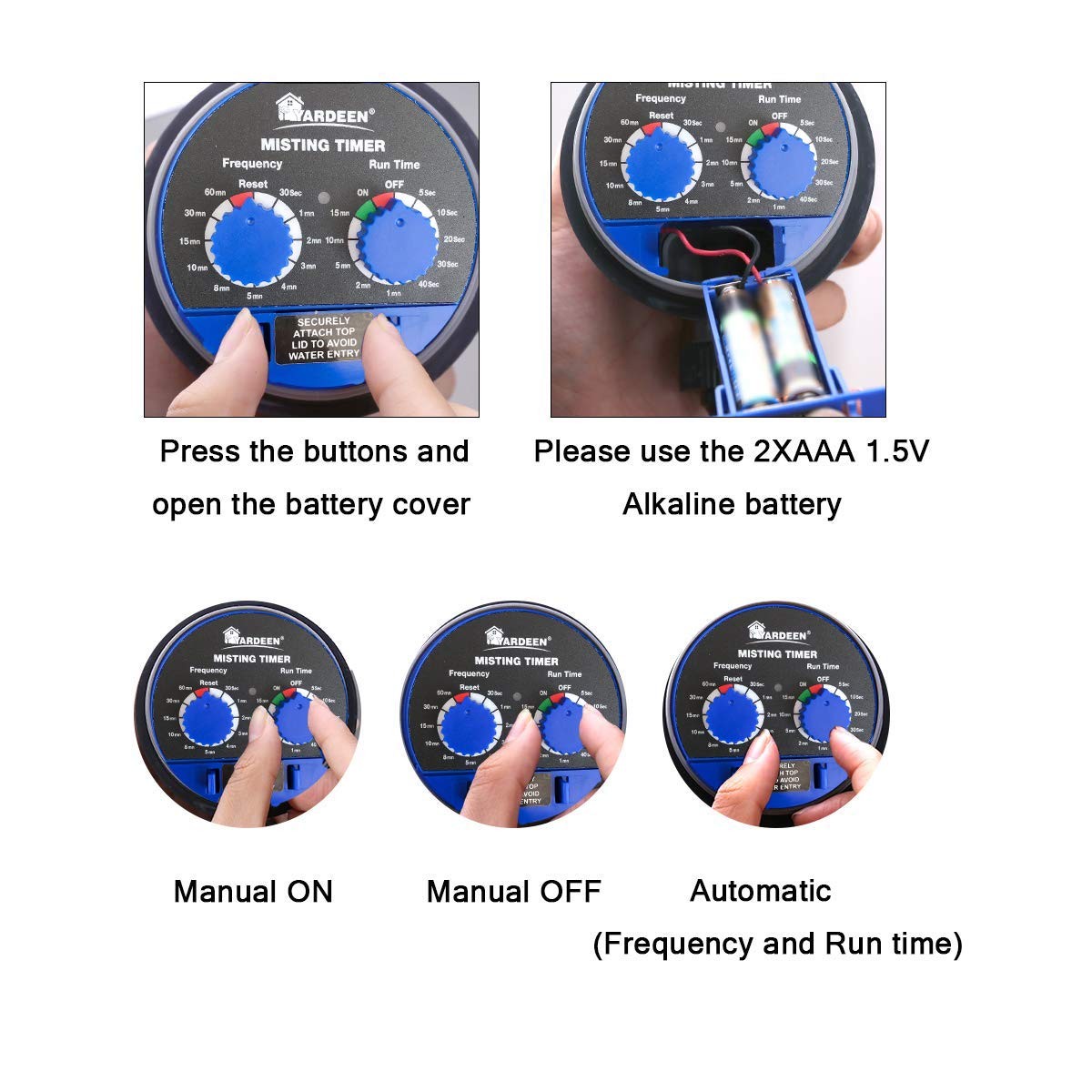 Water Hose Timer fogging Seconds Watering Automatic Electronic Water Timer Ho...