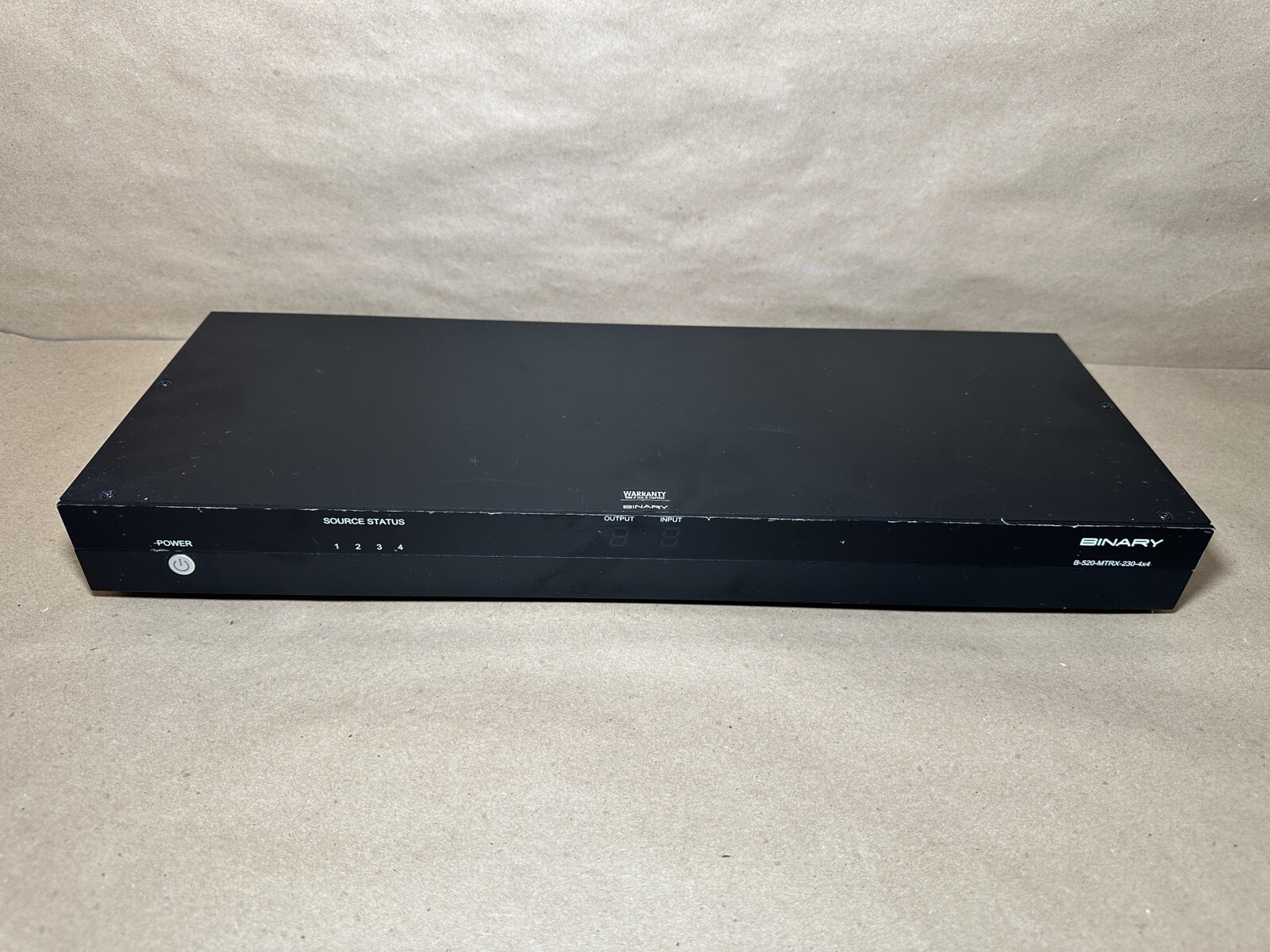 Binary B-500-MTRX-230-4x4 4x4 HDMI Matrix Switch Device Only | *No power supply*