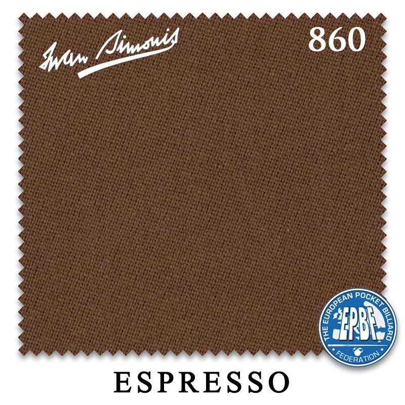 8' Simonis 860 Pool Table Cloth - Espresso - AUTHORIZED DEALER