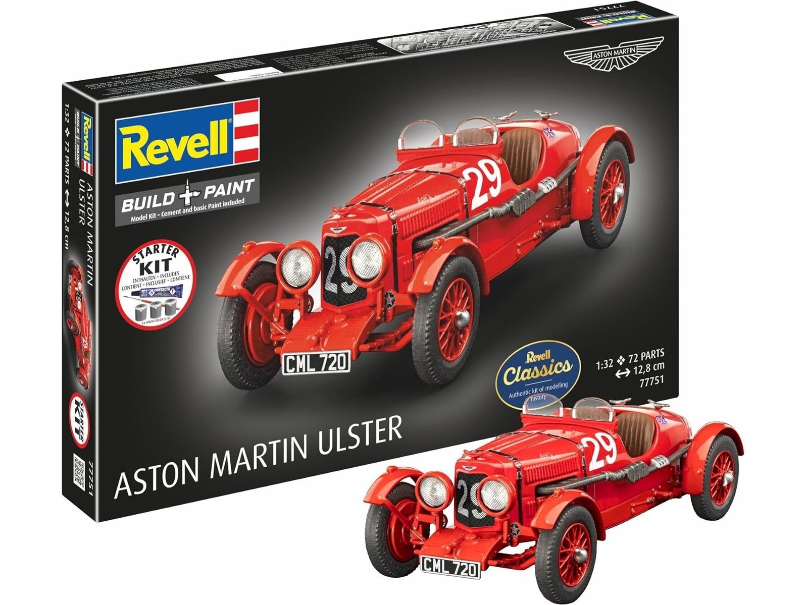 Revell - Aston Martin Ulster Starter Kit, 1/32, 77751