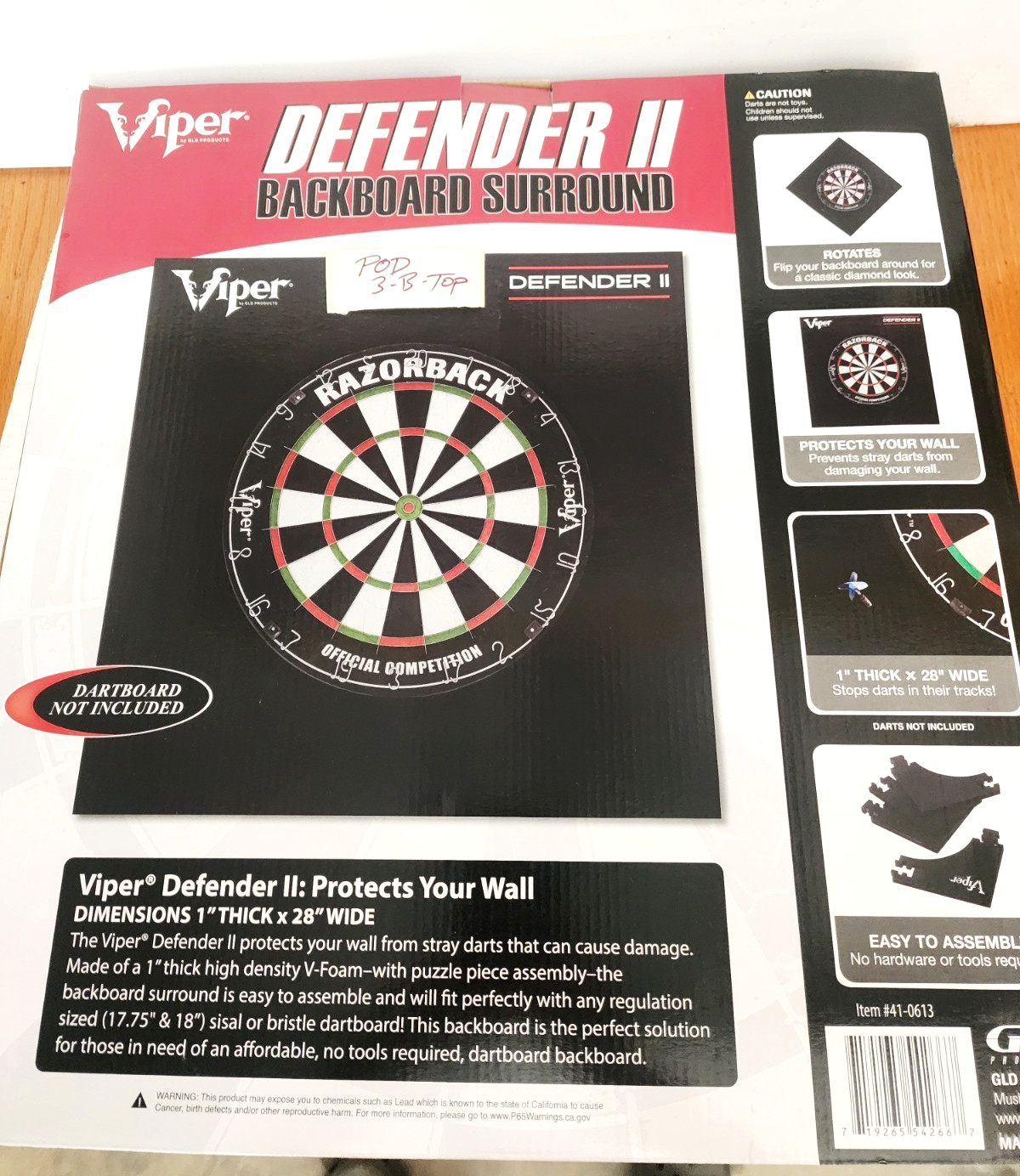 Viper 41-0613 Defender II Dart Backboard Surround