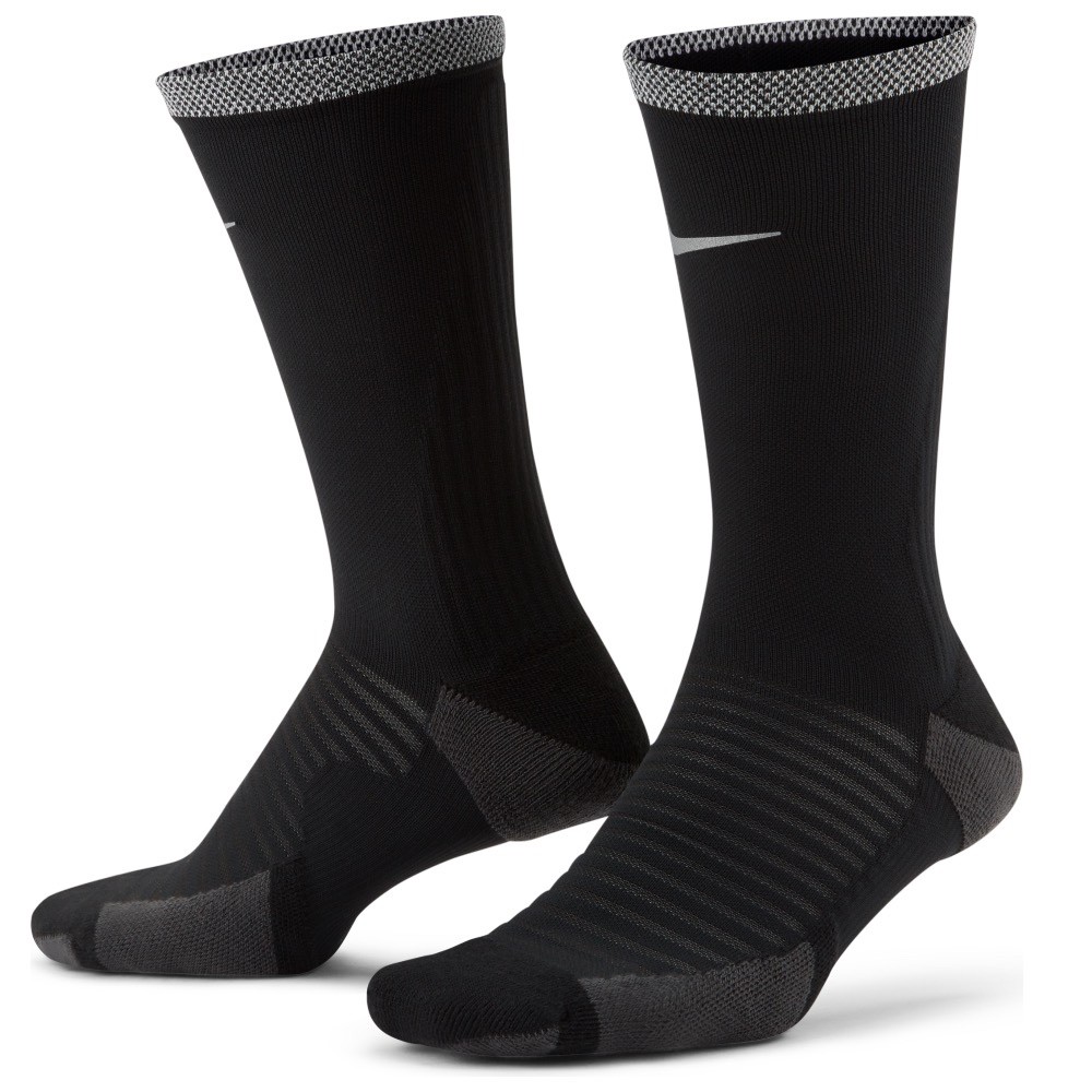 Nike Spark Running Cushioned Crew Socks Mens Size 10 - 11.5 Black CU7200 010