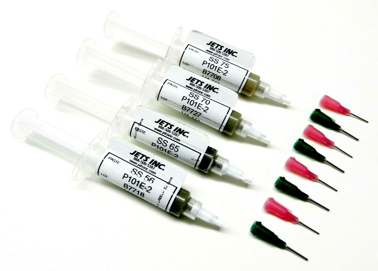 JTS Silver Solder Paste E-Soft Easy Medium Hard 1/4Toz. Syringe Soldering Paste
