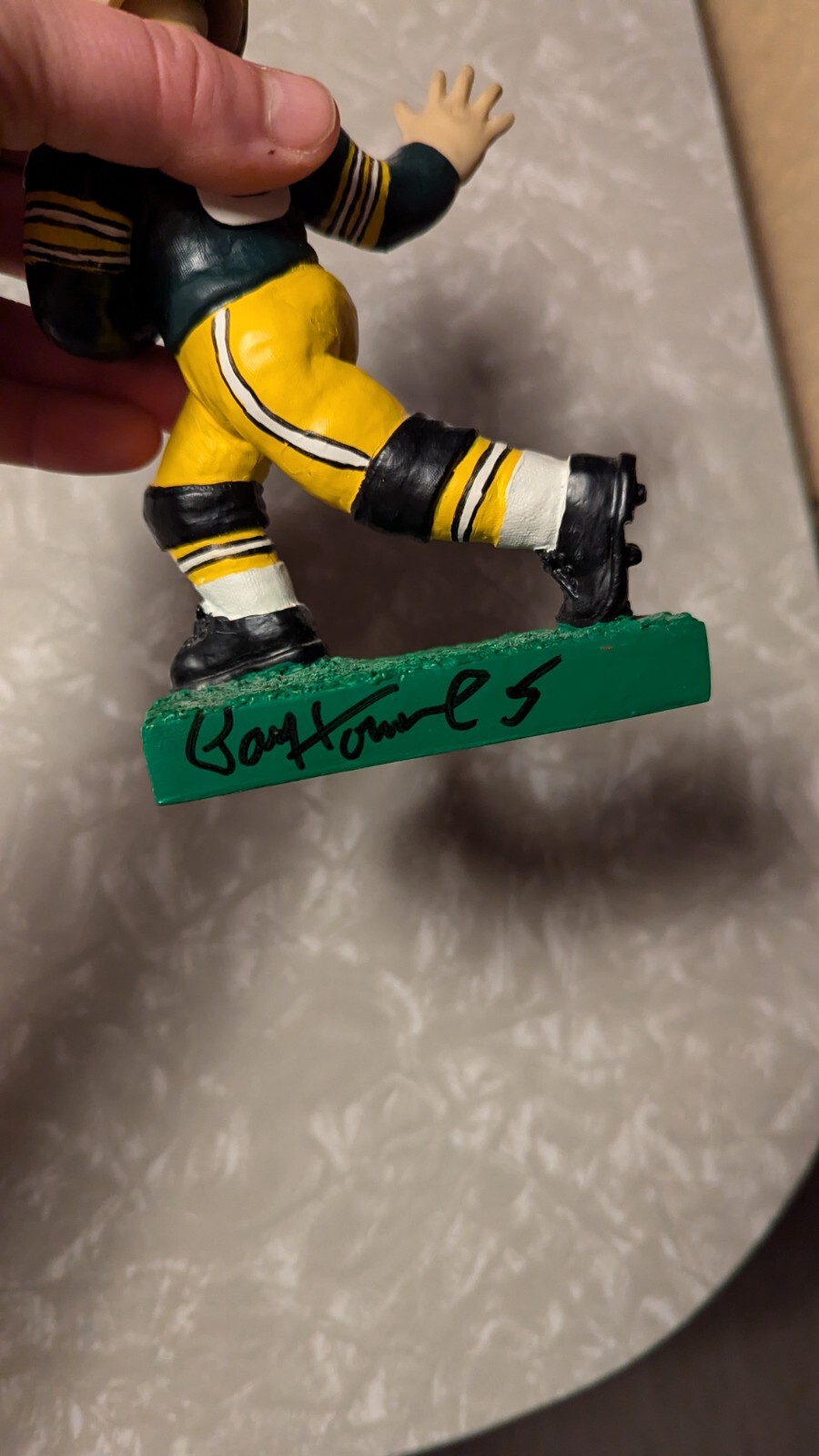 Paul Hornung Double Signed Bobblehead