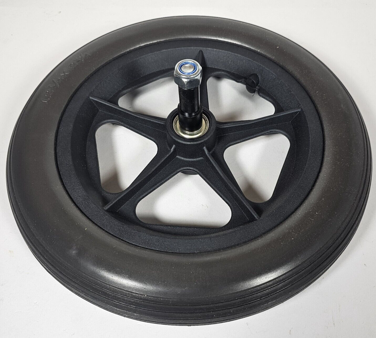 Wheelchair Part 12" Rear Wheel, Bearing, Bushing for Transport Chair Medline