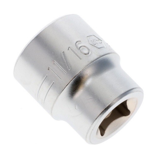 Wiha 33717 12 Point - 3/8 Inch Drive Socket - 11/16"
