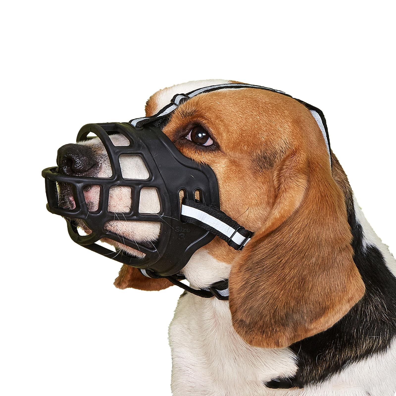 Breathable Dog Muzzle - Adjustable Soft Silicone & Mesh, Escape-Proof Design ...