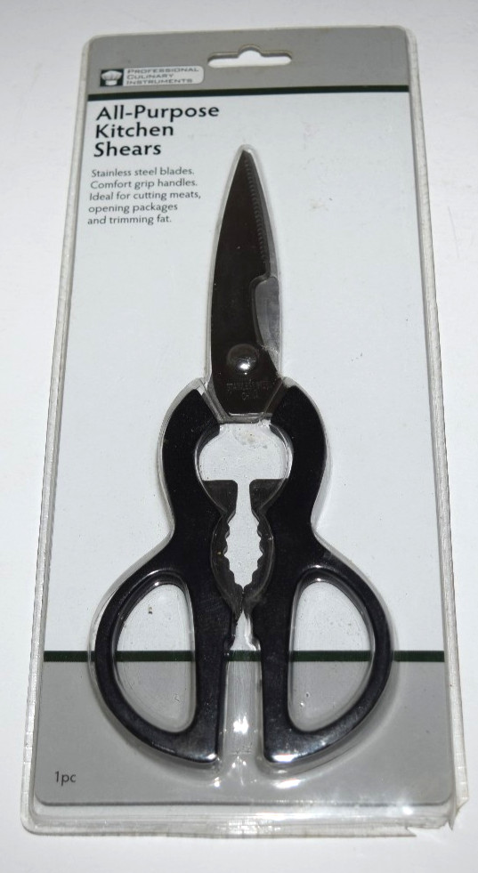 All Purpose Kitchen Shear 3" Blade Stainless Steel New Sealed