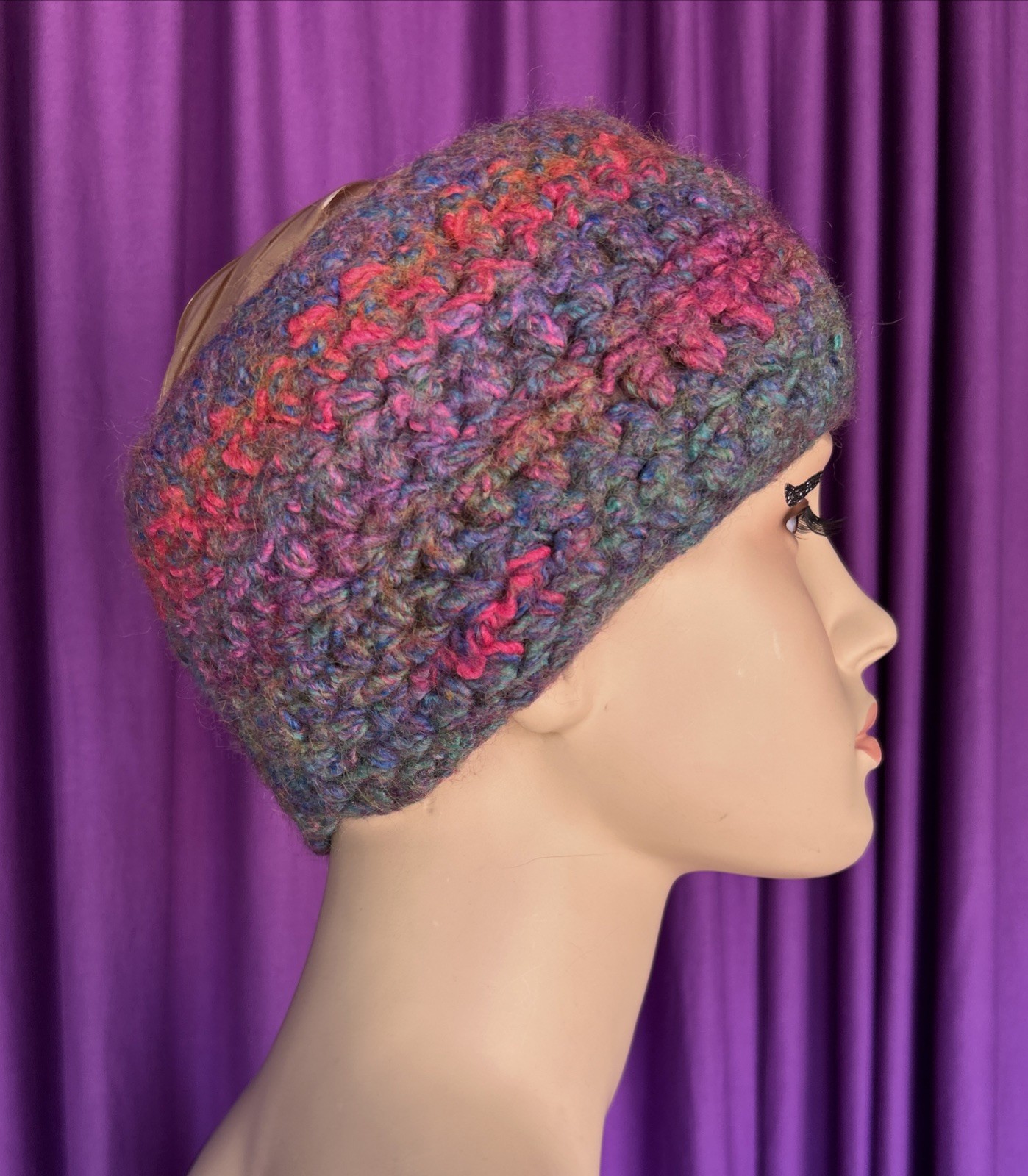 Handknit Multi Wide Cold Weather Headband