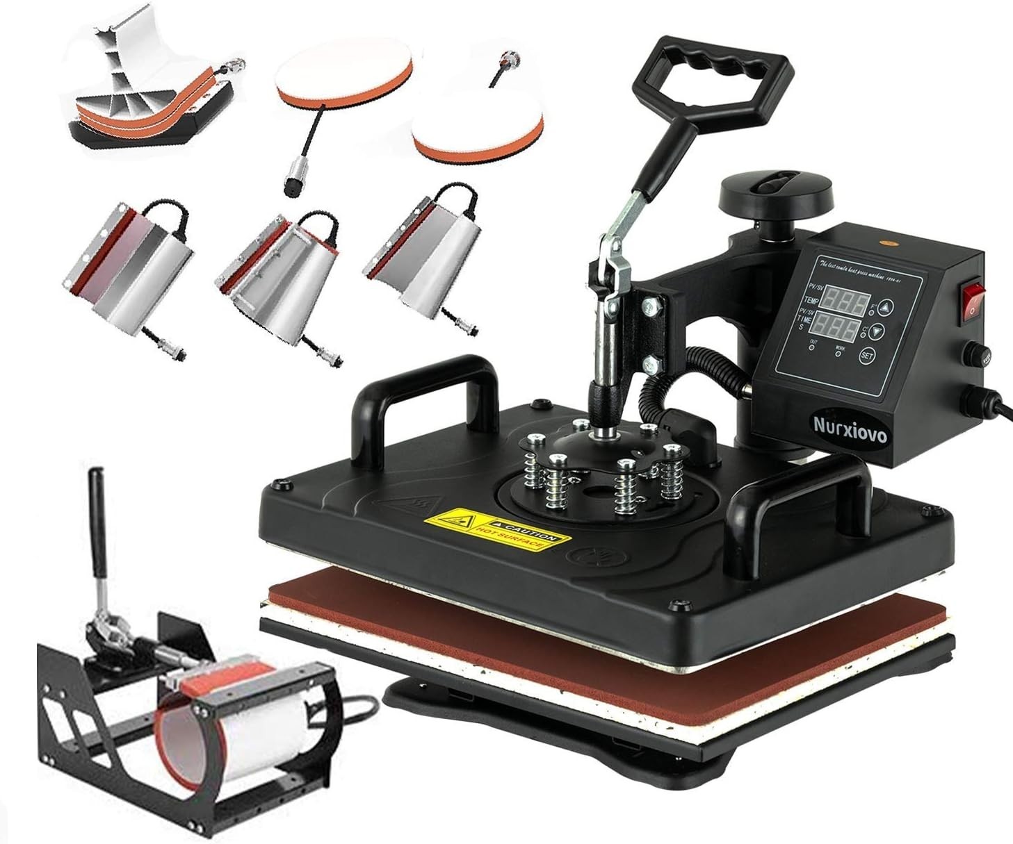Heat Press Machine Digital 360 Swing Away Sublimation T-shirt Mug Hat 12"x15"