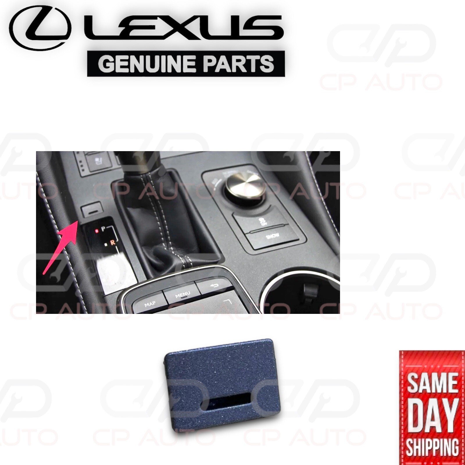 15 - 21 LEXUS RC300 RC350 RCF RC200T SHIFT LOCK RELEASE BUTTON CAP COVER OEM