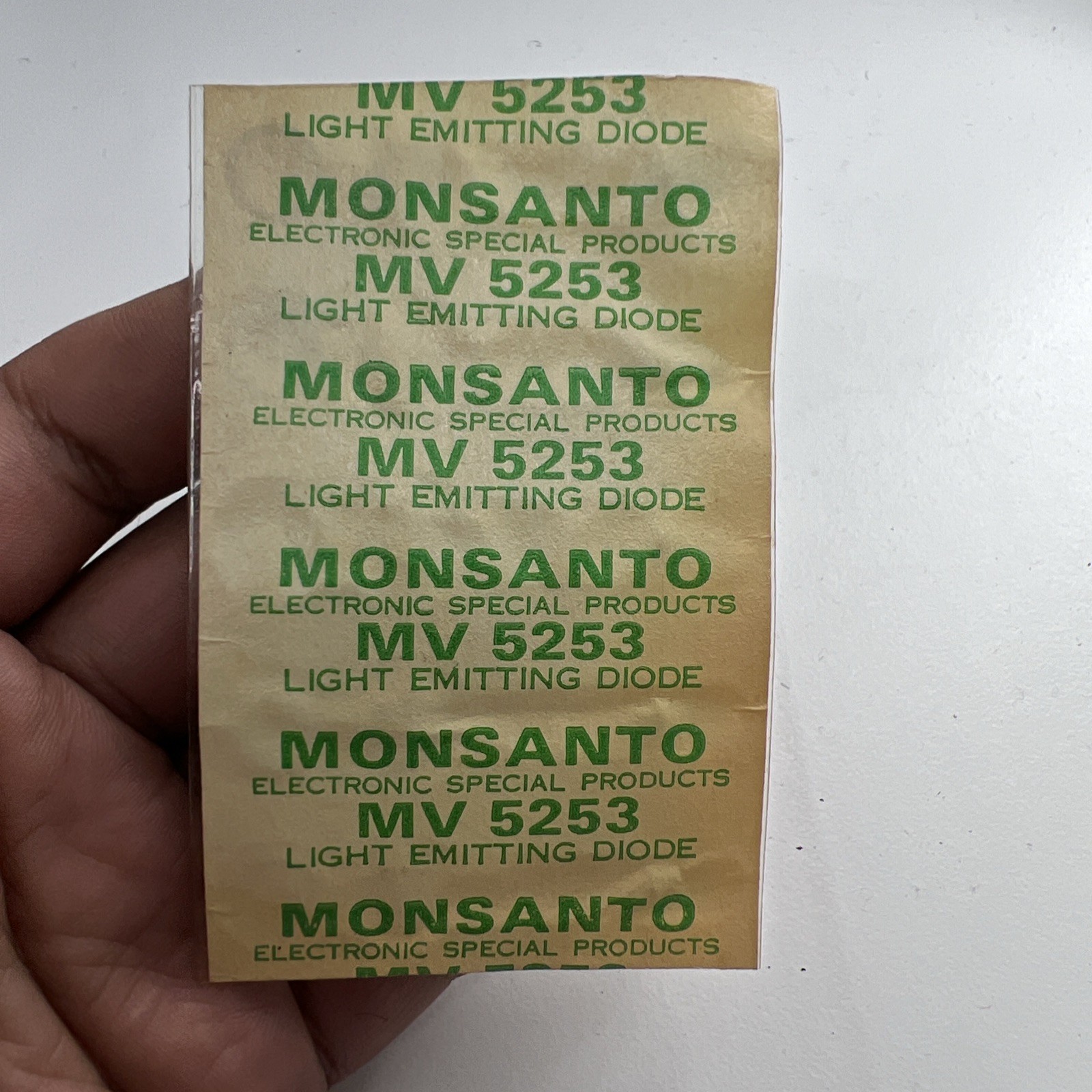 Mosanto Light Emitting Diode MV5253 Qty 5 NOS