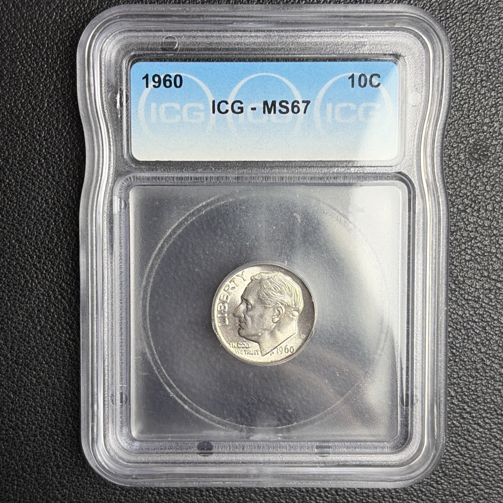 1960 Roosevelt Dime - Uncirculated - ICG MS67 - 10C