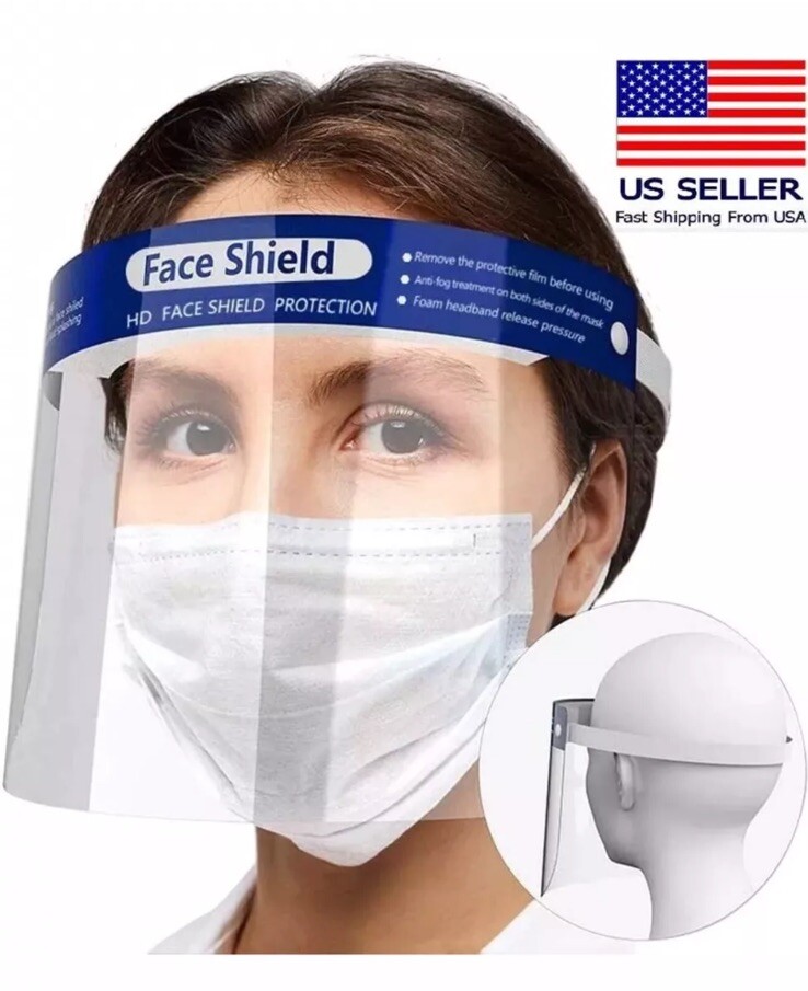 10pcs Disposable face shield Plastic Face Shield