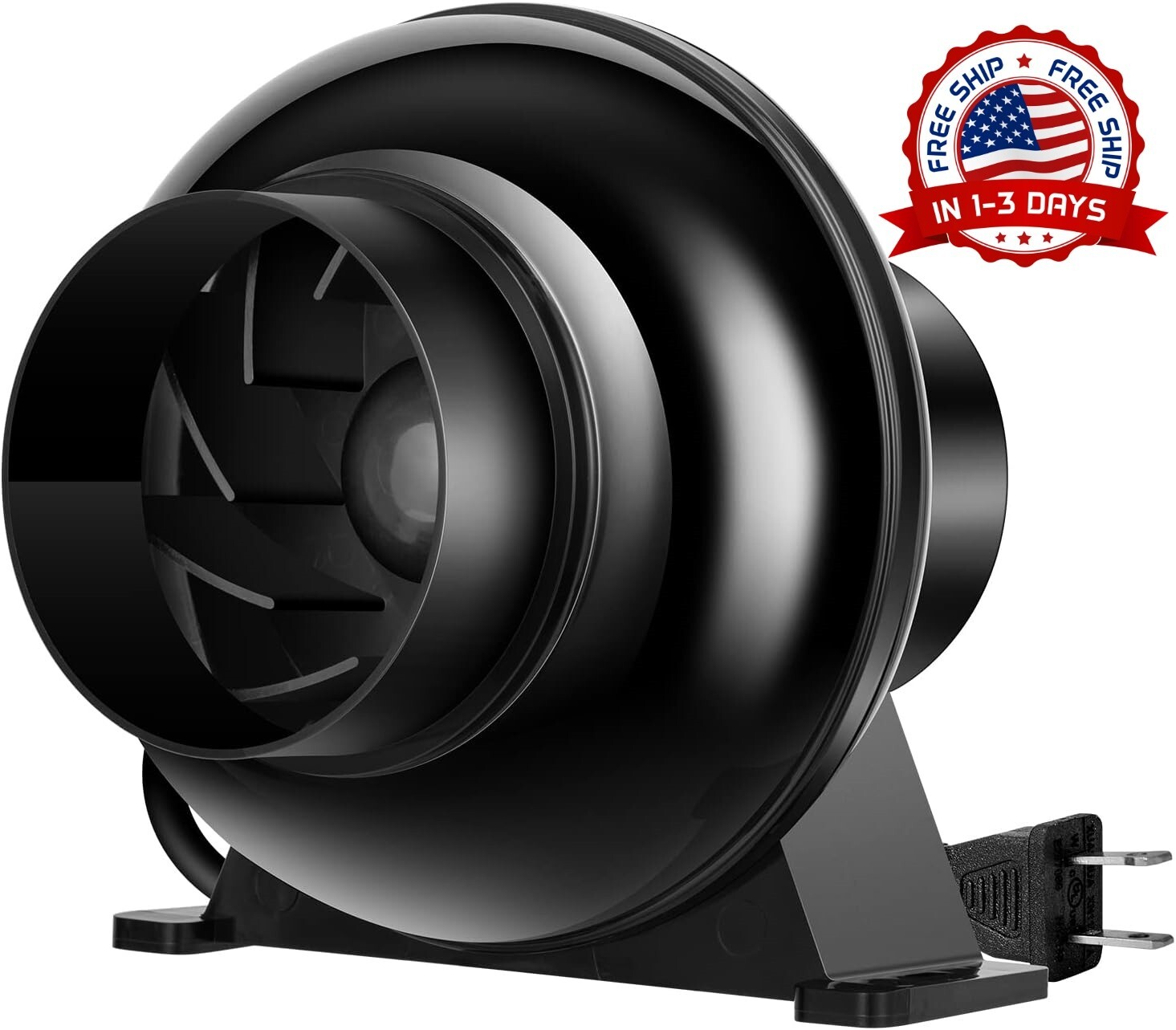 Ventilador De Ventilación De Conducto En Línea Para Tienda De Cultivo 195 CFM 4"