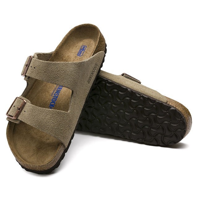 Birkenstock 951301 Arizona Taupe Suede Soft Footbed size 42