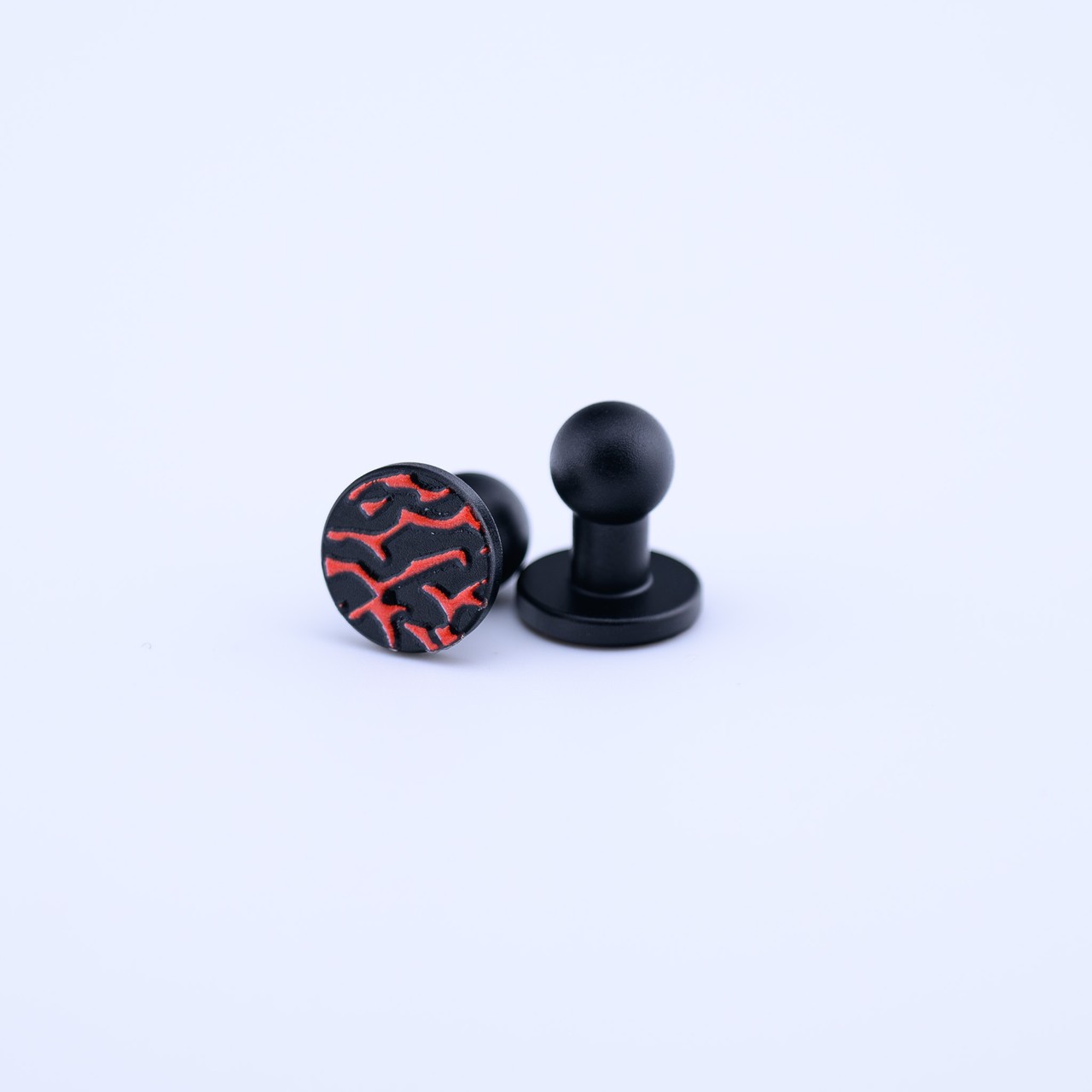 DV8 Aluminum Plugs for JT Proflex - Mastodon Edition - Black/Red