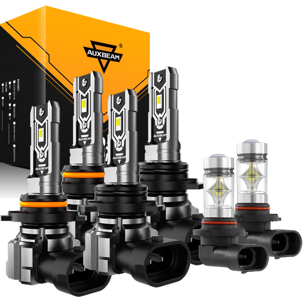 For Chevy Silverado 1500 2500 HD 2003-2005 2006 LED Headlights Fog Lights Bulbs
