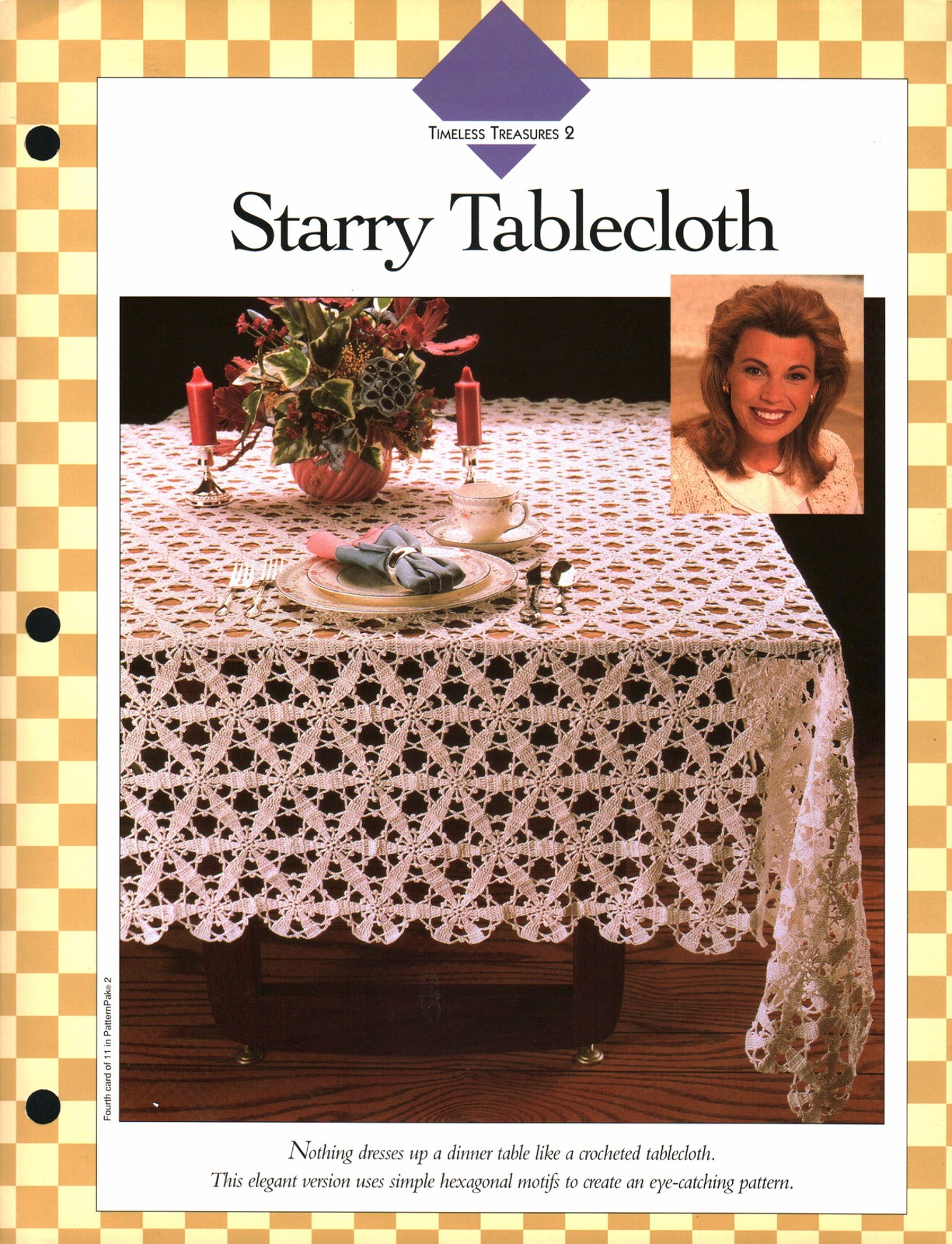 Starry Tablecloth - Timeless Treasures 2 | Vanna Crochet Faves 85020-D
