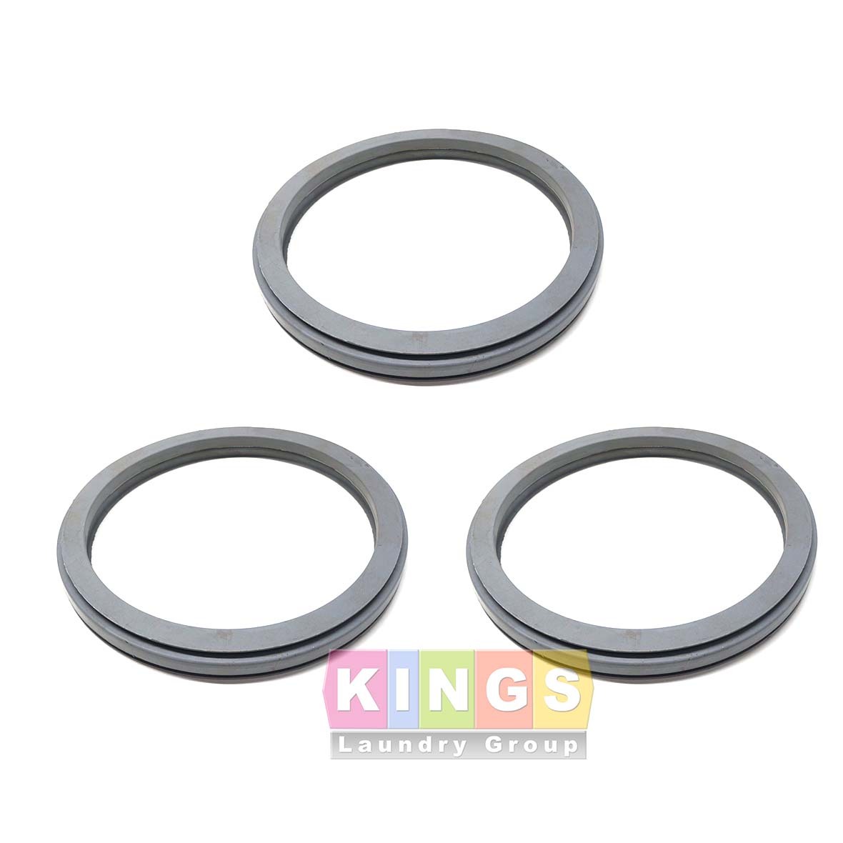 3PK Gray Door Gasket for 18-25 LBS. UNIMAC, HUEBSCH, Speed Q WASHERS  F200000200