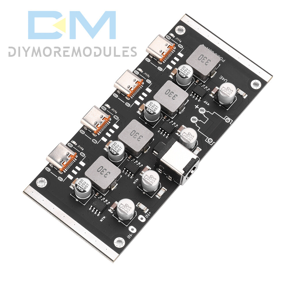 4-Way PD65W Fast Charging Module Type-C USB Support PD3.0/2.0 QC3.0/2.0 FCP AFC