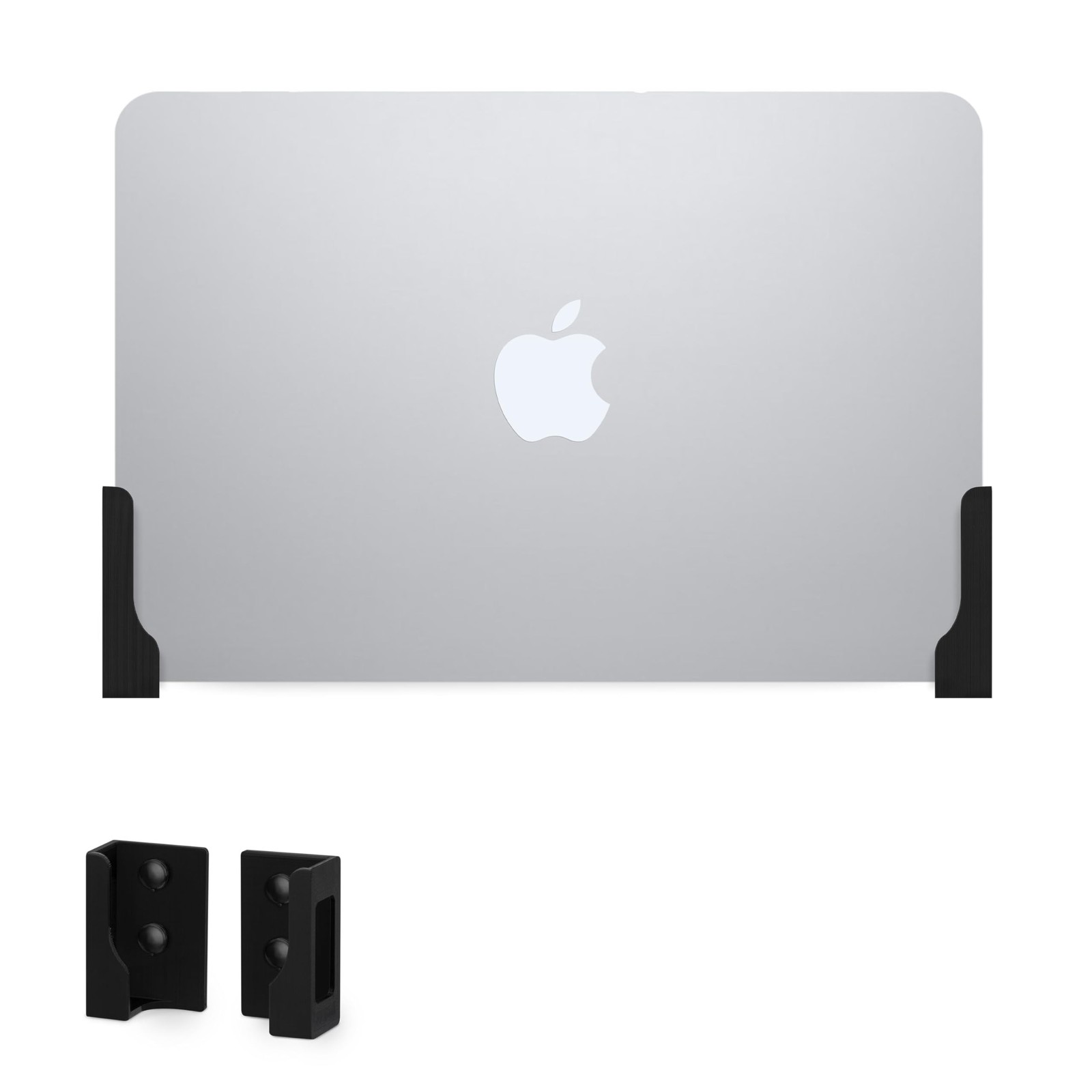Brainwavz Adhesive Laptop & Tablet Wall Mount Holder for MacBook, Black
