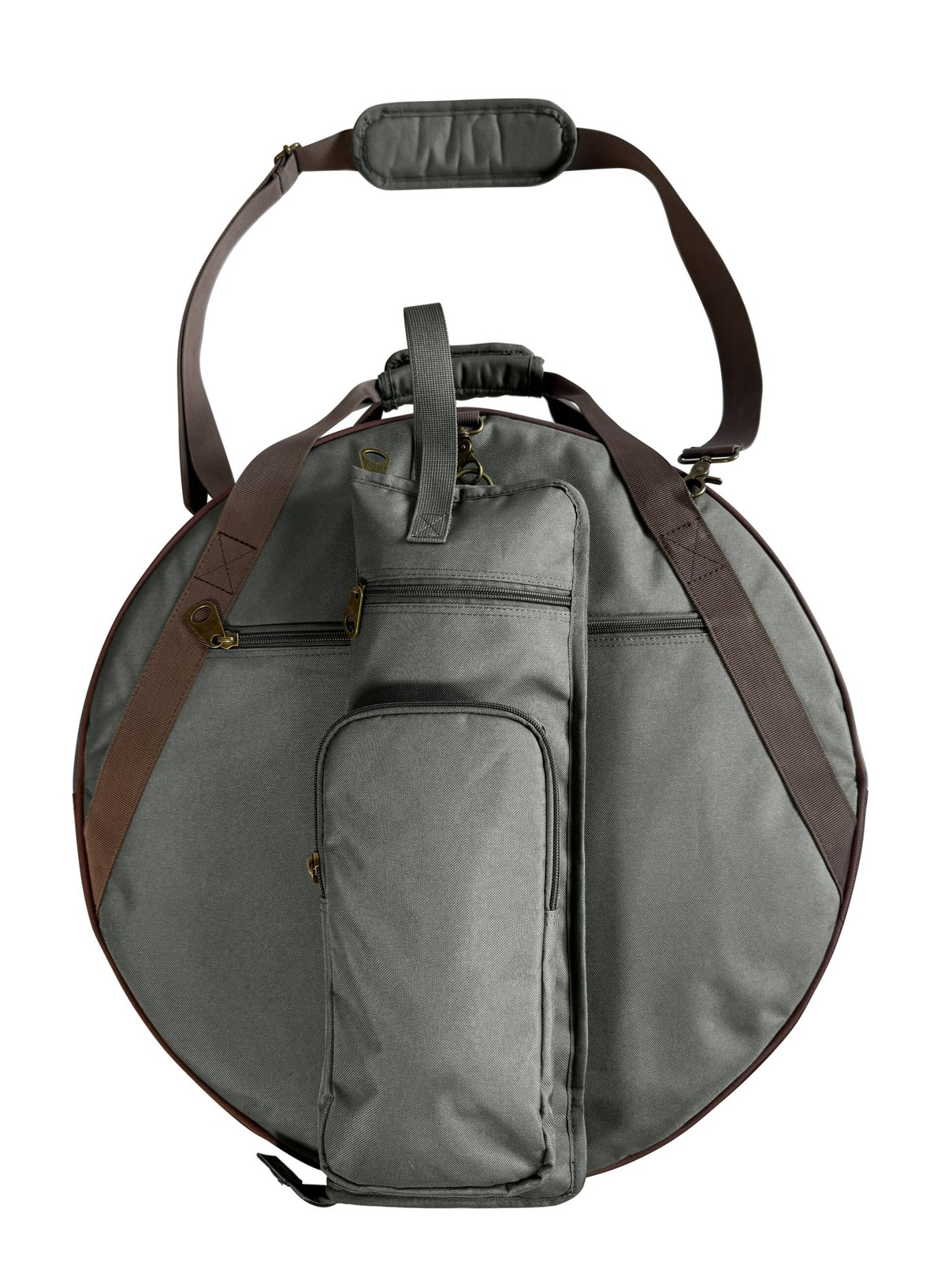 Barton Coyote Cymbal & Drumstick Combo Carry Bag, 21"/15", Iron
