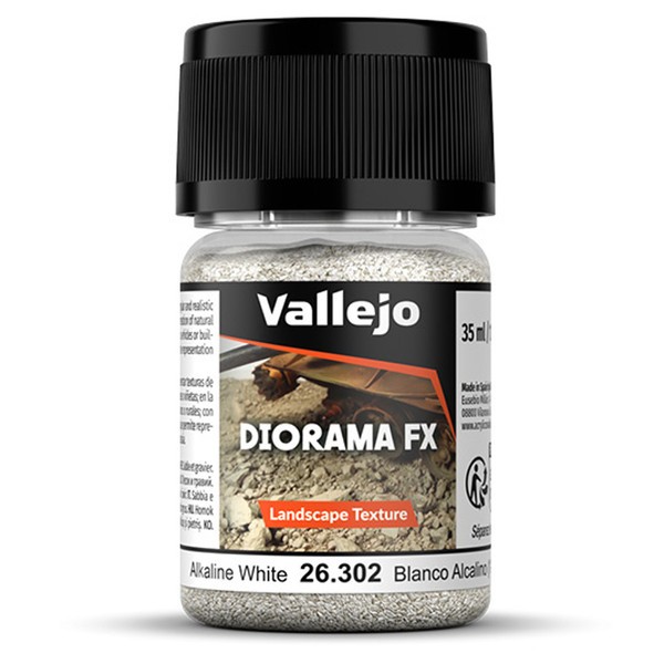 VJP26302 Vallejo Diorama FX: Landscape: Alkaline White 1-2 mm (35ml)