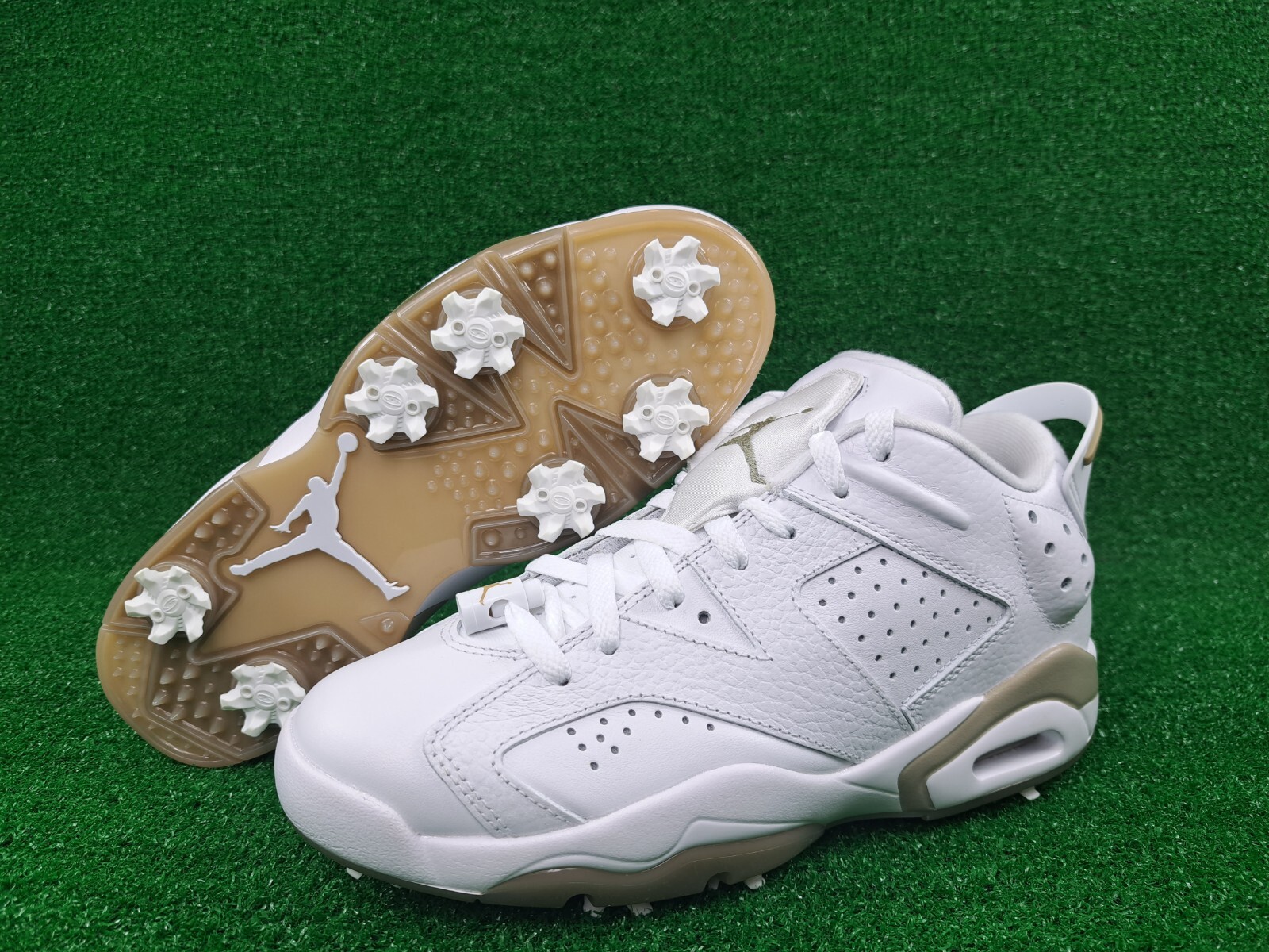 Air Jordan 6 Retro G Golf Shoes Cleats White Khaki DV1376-100 Men’s Size 7 NEW