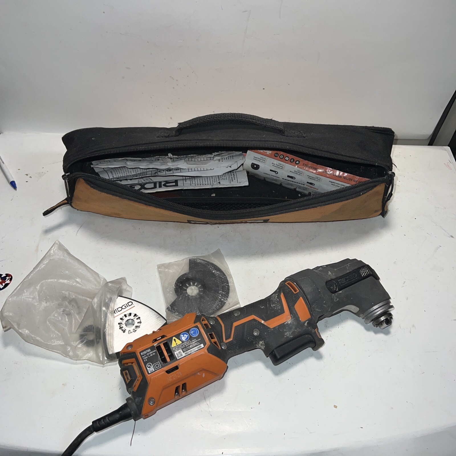 RIDGID R28700 4A JobMax Multi-Tool - 120v Used Working Good Blades Are Included