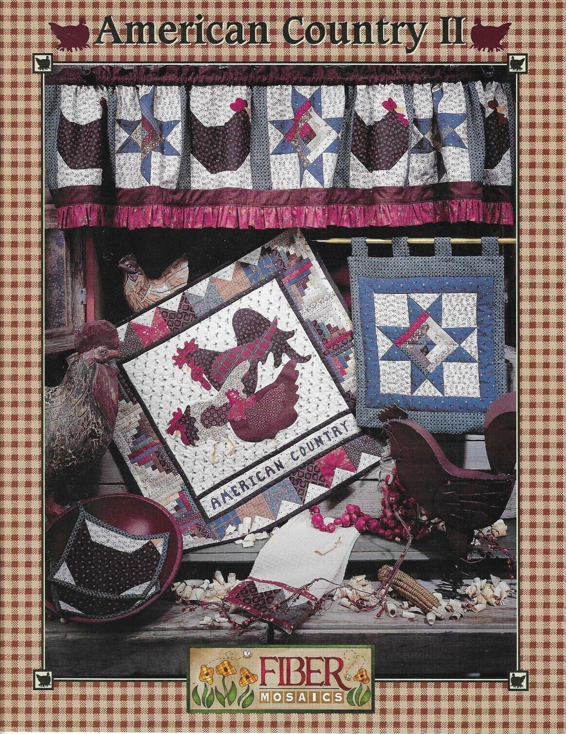Fiber Mosaics American Country II by Leslie Beck Quilts Patterns Towel Banner